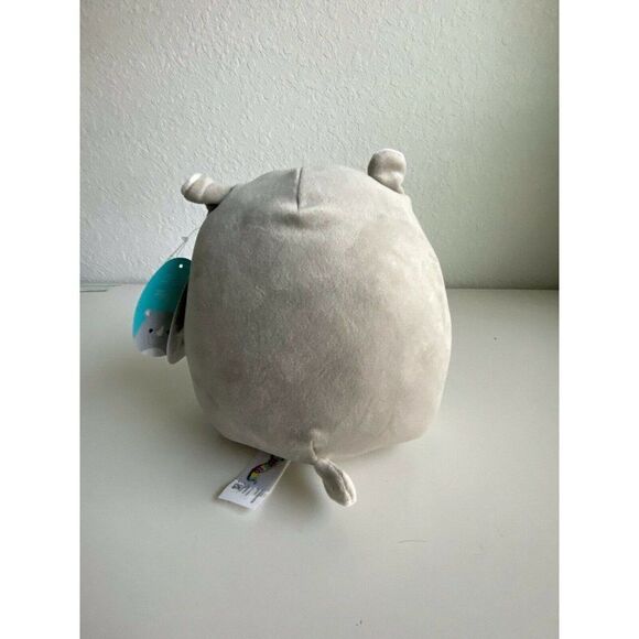 Squishmallow Irving the Gray Rhino 8" Stuffed Plush by Kellytoy Soft NWT - Picture 4 of 6